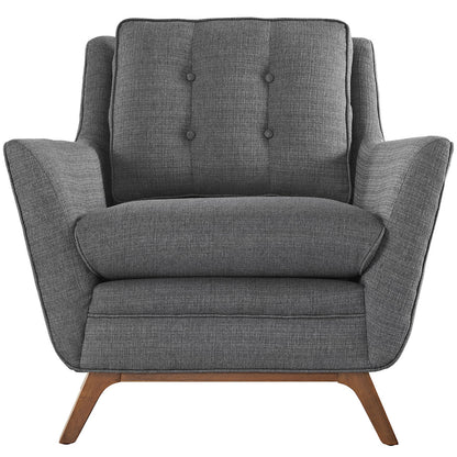 Beguile Fabric Armchair , Grey, Fabric