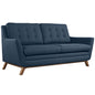 Beguile Fabric Loveseat , Navy, Fabric