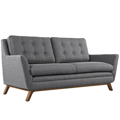 Beguile Fabric Loveseat , Grey, Fabric