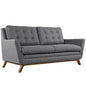 Beguile Fabric Loveseat , Grey, Fabric