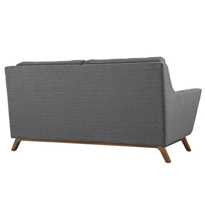Beguile Fabric Loveseat , Grey, Fabric