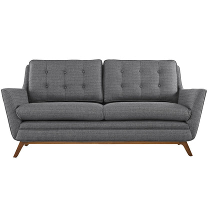 Beguile Fabric Loveseat , Grey, Fabric