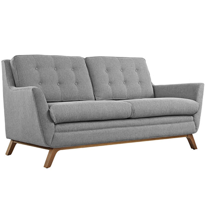 Beguile Fabric Loveseat , Fabric, Grey