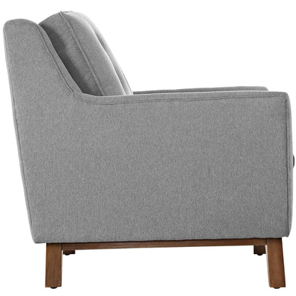 Beguile Fabric Loveseat , Fabric, Grey