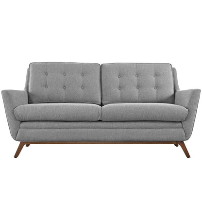 Beguile Fabric Loveseat , Fabric, Grey