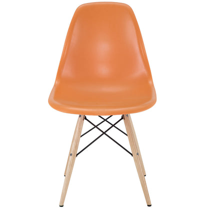 Pyramid Dining Side Chair in Orange
