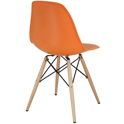 Pyramid Dining Side Chair in Orange