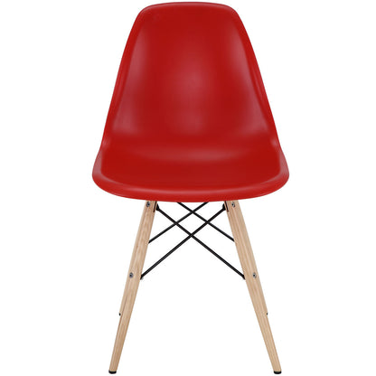 Pyramid Dining Side Chair in Red