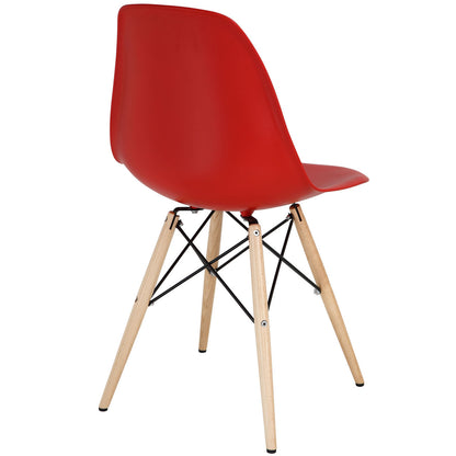 Pyramid Dining Side Chair in Red
