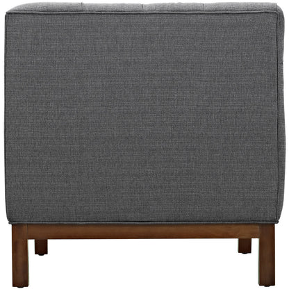 Panache Fabric Armchair , Grey, Fabric