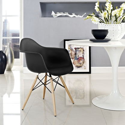 Pyramid Dining Armchair in Black