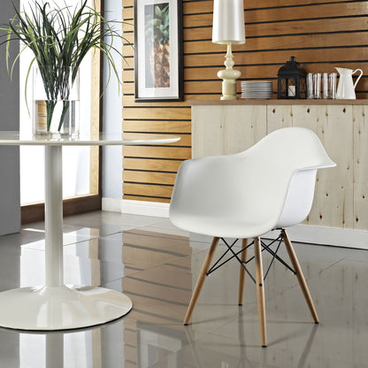 Pyramid Dining Armchair in White