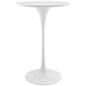 Lippa 28Inches Bar Table, White, Metal