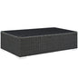 Sojourn Outdoor Patio Coffee Table, Brown, Rattan 9734