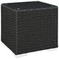 Sojourn Outdoor Patio Side Table , Brown, Rattan 9735