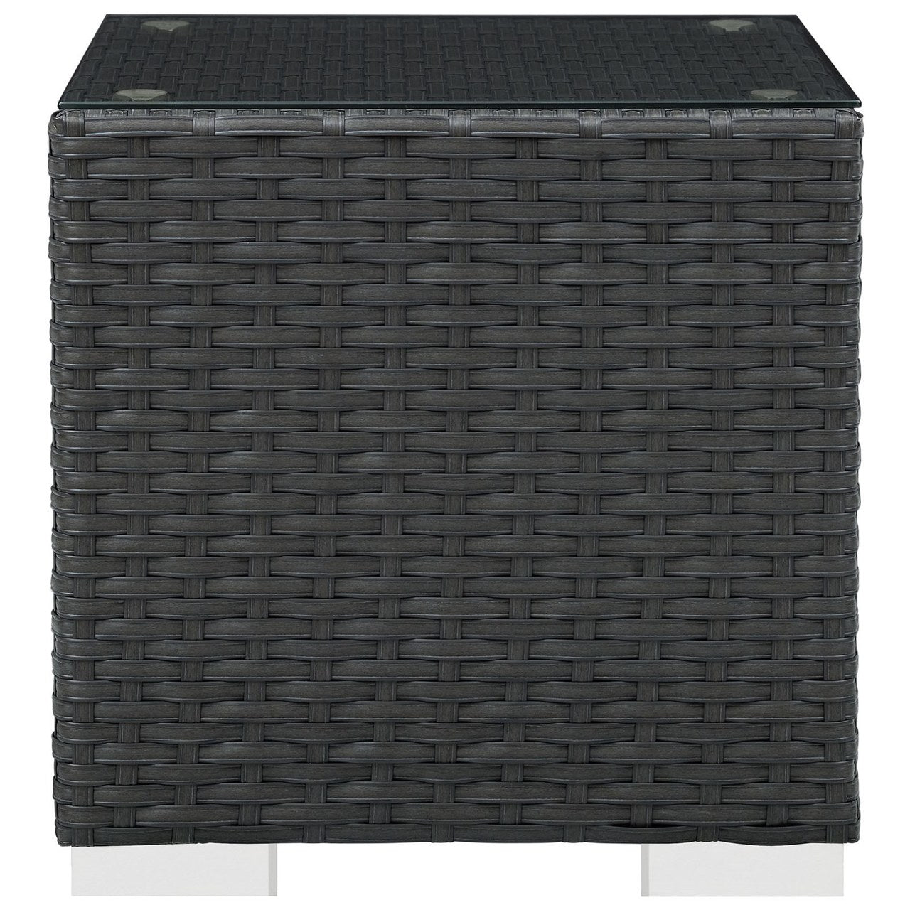 Sojourn Outdoor Patio Side Table , Brown, Rattan 9735