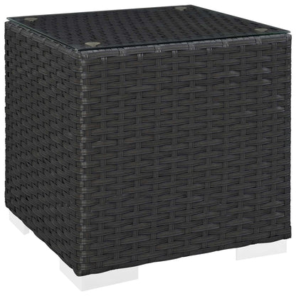 Sojourn 8 Piece Outdoor Patio Sunbrella® Sectional Set, Sunbrella Rattan Wicker, Grey Gray 13382