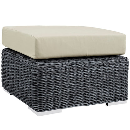 Summon Sectional Sofa Set, Beige, Rattan 9861