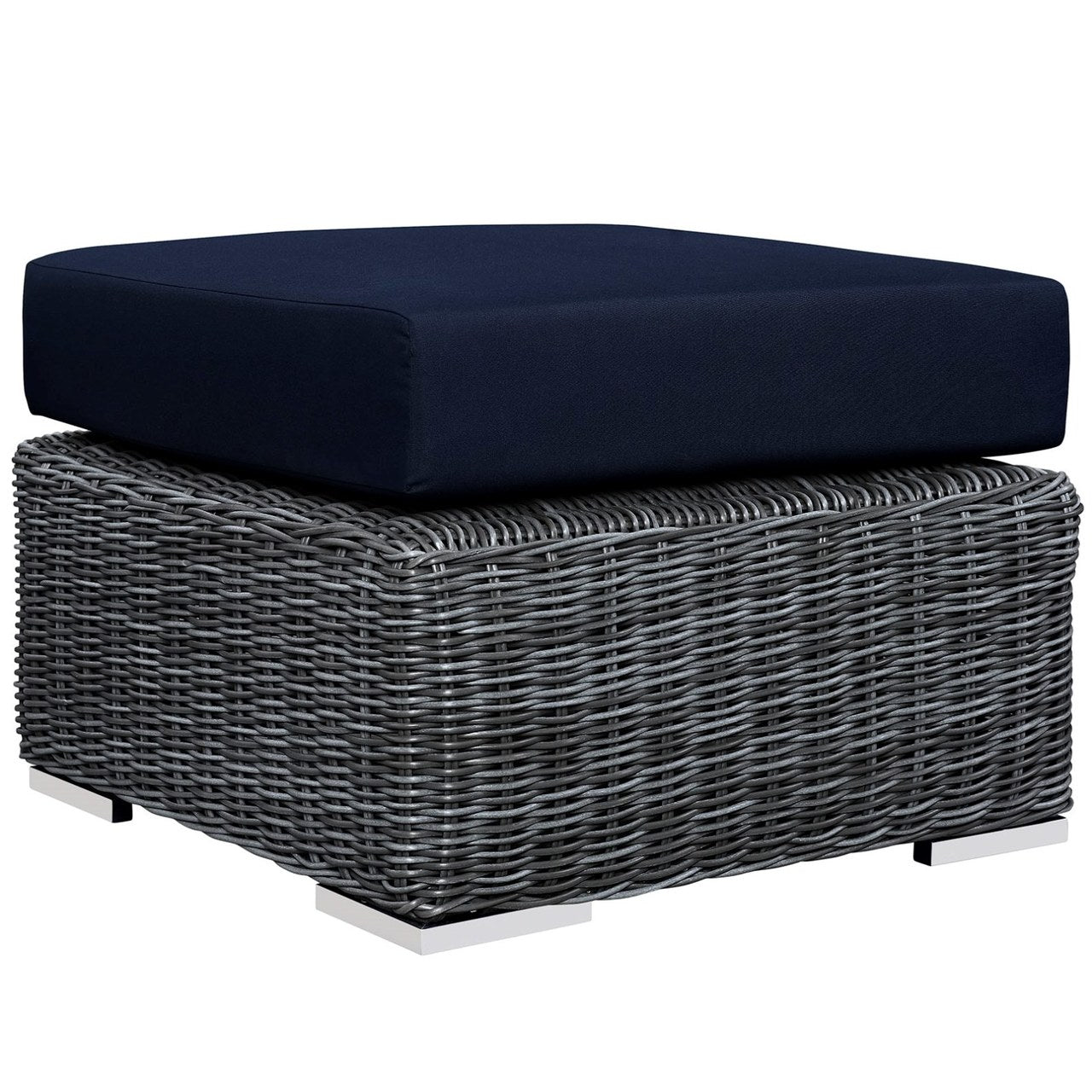 Summon Sectional Sofa Set, Navy, Rattan 9867
