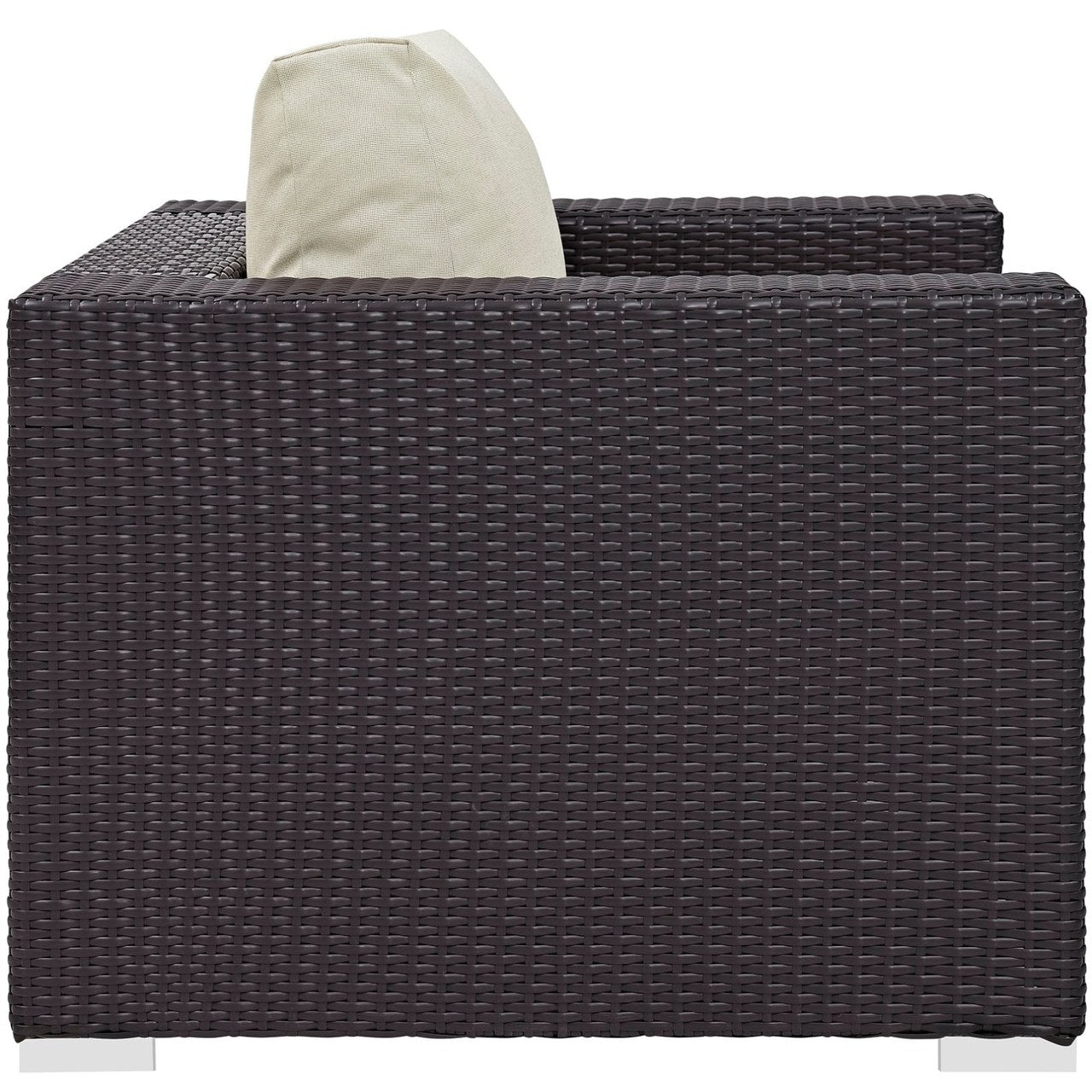 Convene Outdoor Patio Armchair, Beige, Rattan 9869
