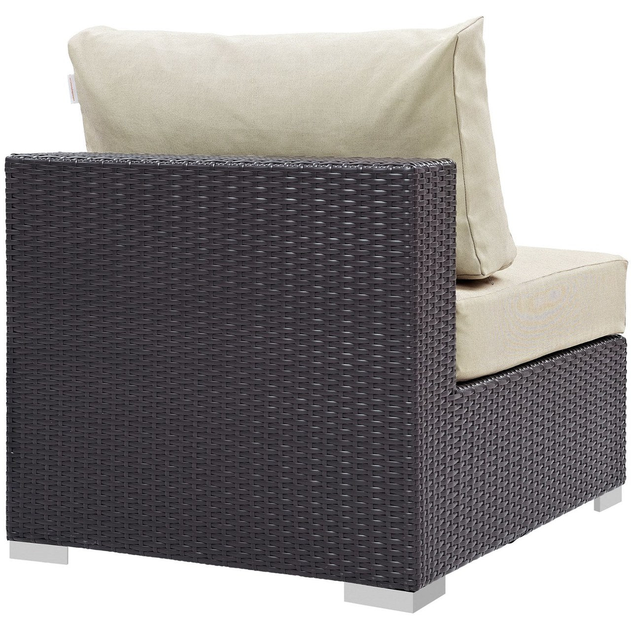 Convene Outdoor Patio Armless, Beige, Rattan 9885