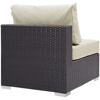 Convene Outdoor Patio Armless, Beige, Rattan 9885