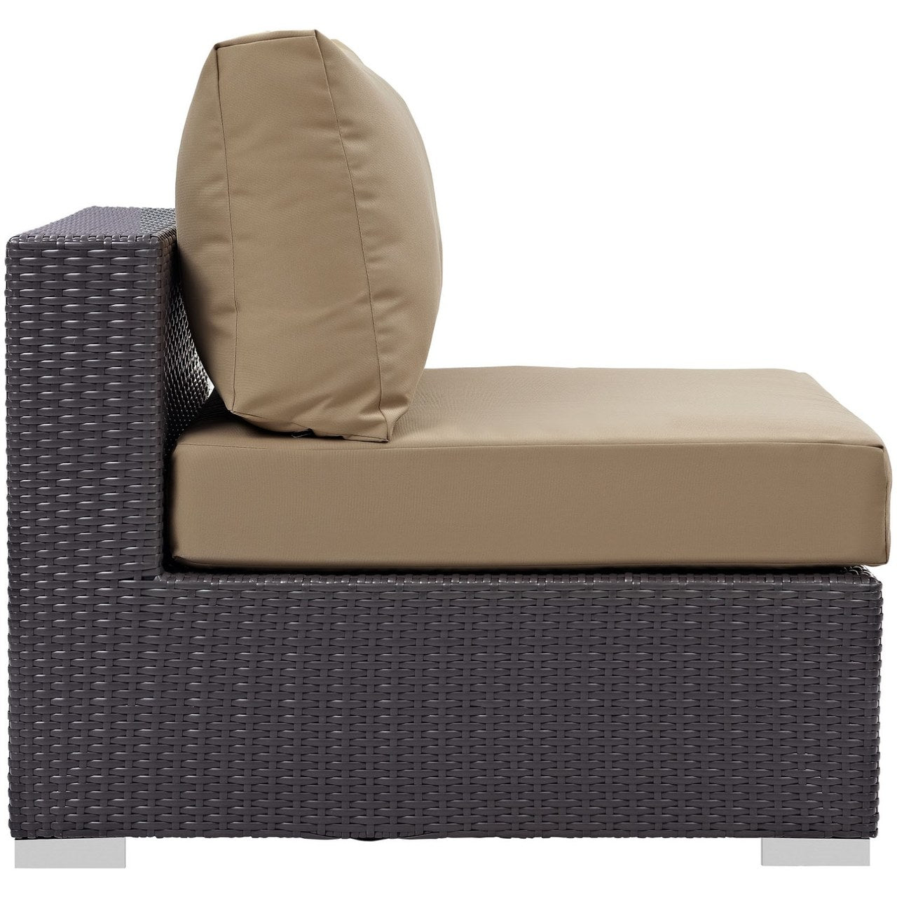 Convene Outdoor Patio Armless, Brown, Rattan 9886