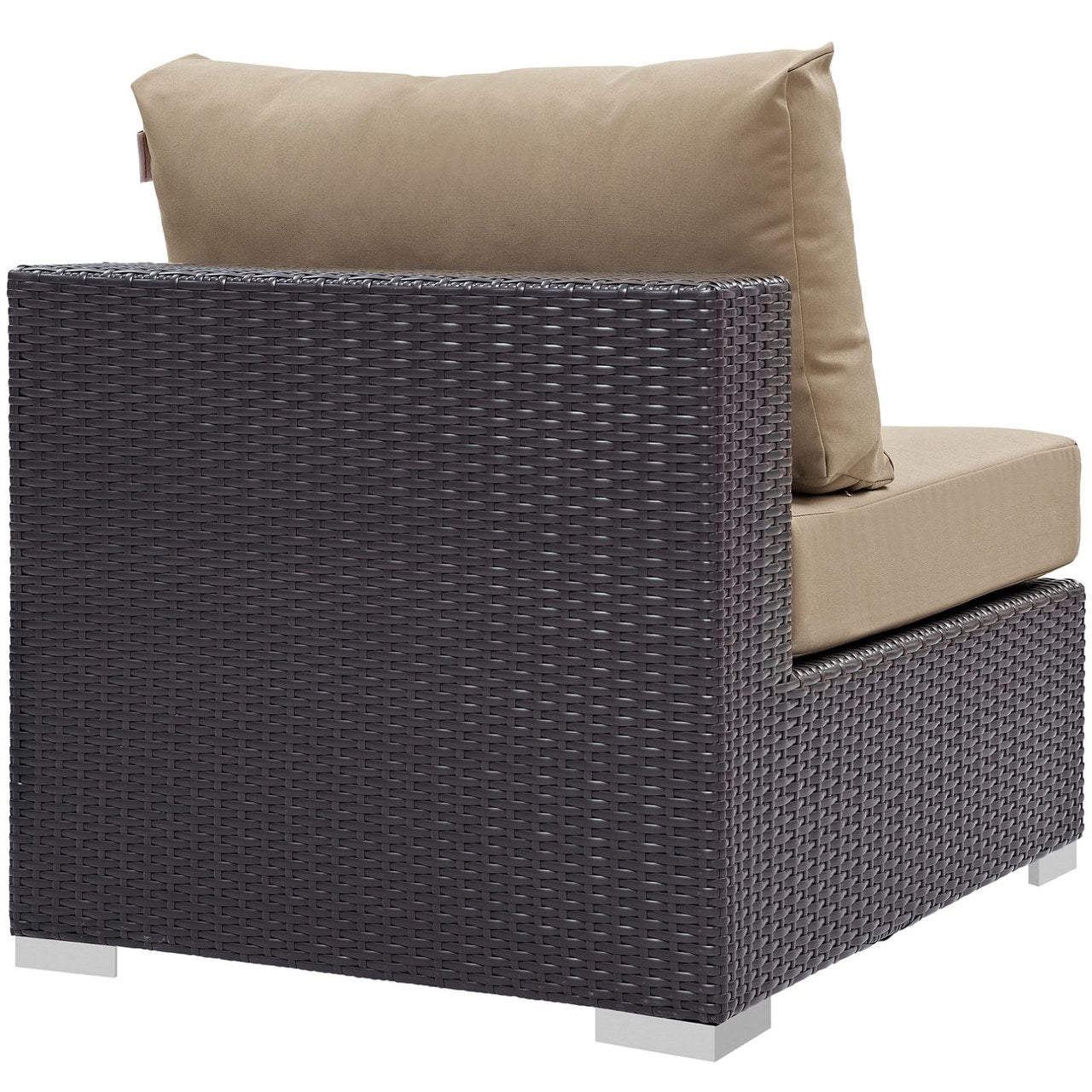 Convene Outdoor Patio Armless, Brown, Rattan 9886