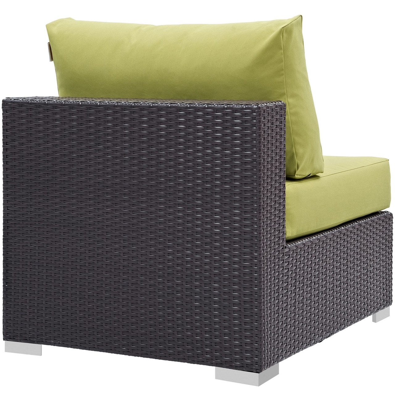 Convene Outdoor Patio Armless, Green, Rattan 9888