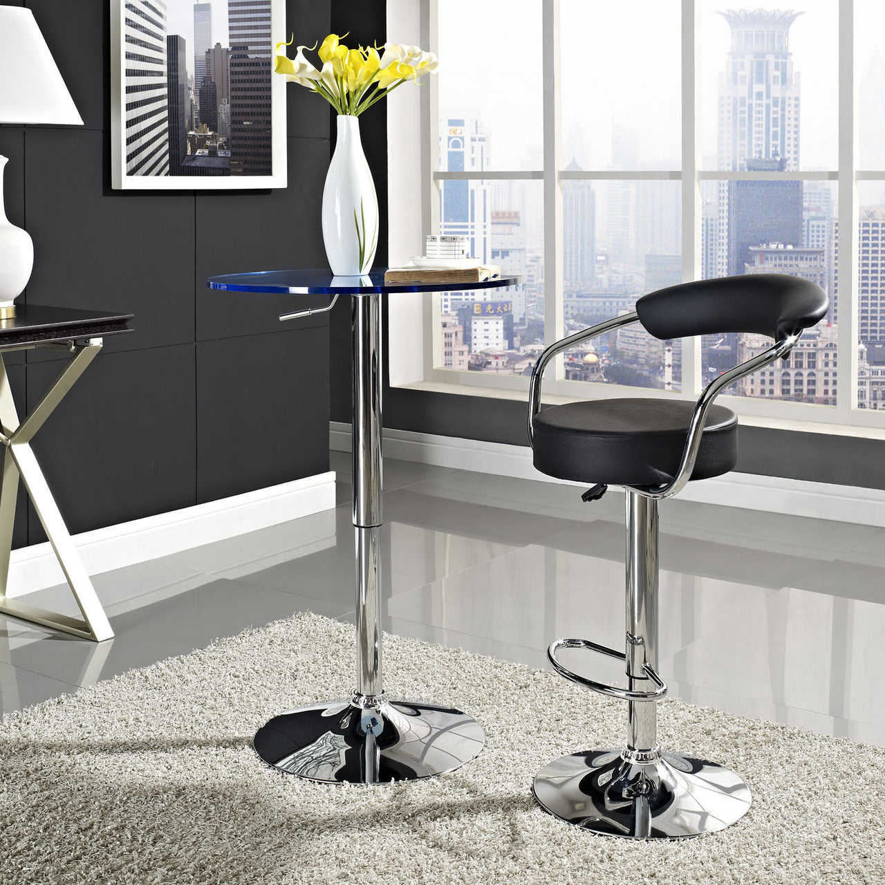 Diner Bar Stool in Black