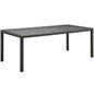 Sojourn 82" Outdoor Patio Dining Table, Brown, Rattan 9921