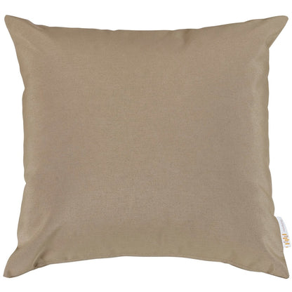 Convene Two Piece Outdoor Patio Pillow Set, Brown, Fabric 10020