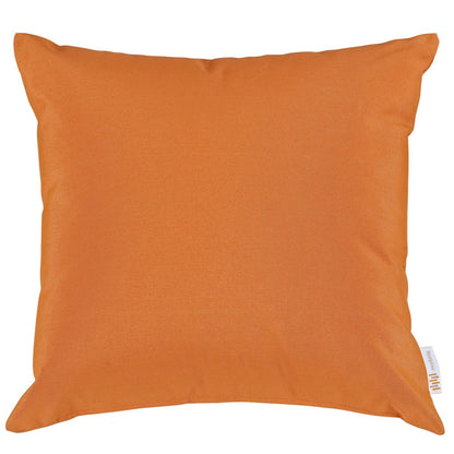 Convene Two Piece Outdoor Patio Pillow Set, Orange, Fabric 10021