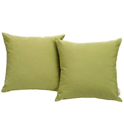 Convene Two Piece Outdoor Patio Pillow Set, Green, Fabric 10022