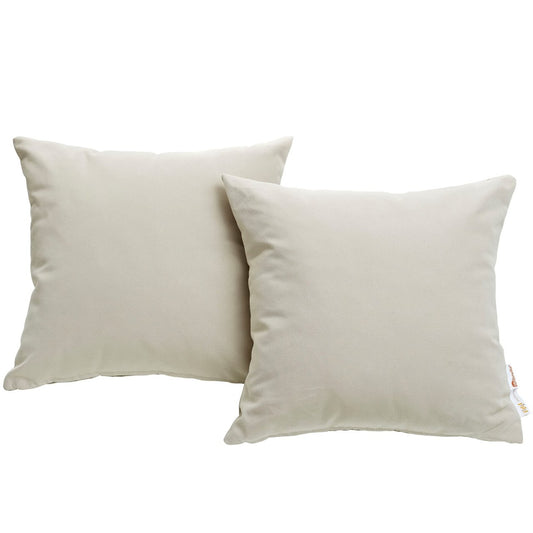 Summon Pillow ( Set of Two), Beige, Fabric 10026