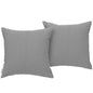 Summon 2 Piece Outdoor Patio Pillow Set, Fabric, Grey Gray 13462