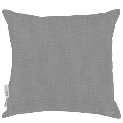 Summon 2 Piece Outdoor Patio Pillow Set, Fabric, Grey Gray 13462