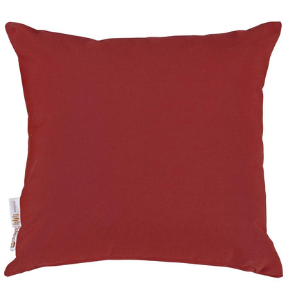 Summon 2 Piece Outdoor Patio Pillow Set, Fabric, Red 13463