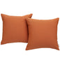Summon Pillow ( Set of Two), Orange, Fabric 10028
