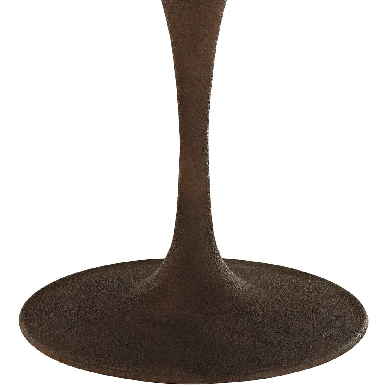 Drive 48" Round Wood Top Dining Table, Brown, Metal 10029