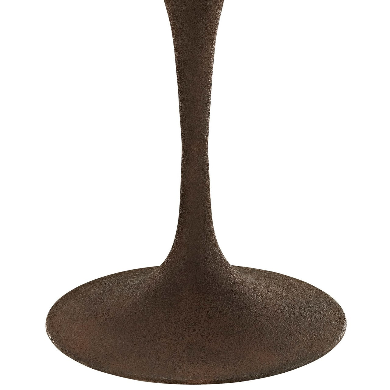 Drive 28" Round Wood Top Dining Table, Brown, Metal 10031