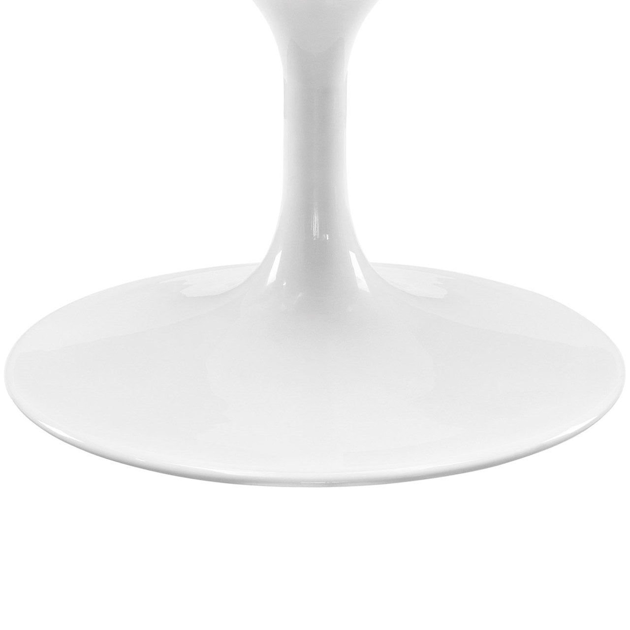 Lippa 48" Oval-Shaped Wood Top Coffee Table, White, Metal 10043