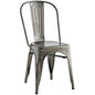 Promenade Side Chair, Silver, Metal 10056