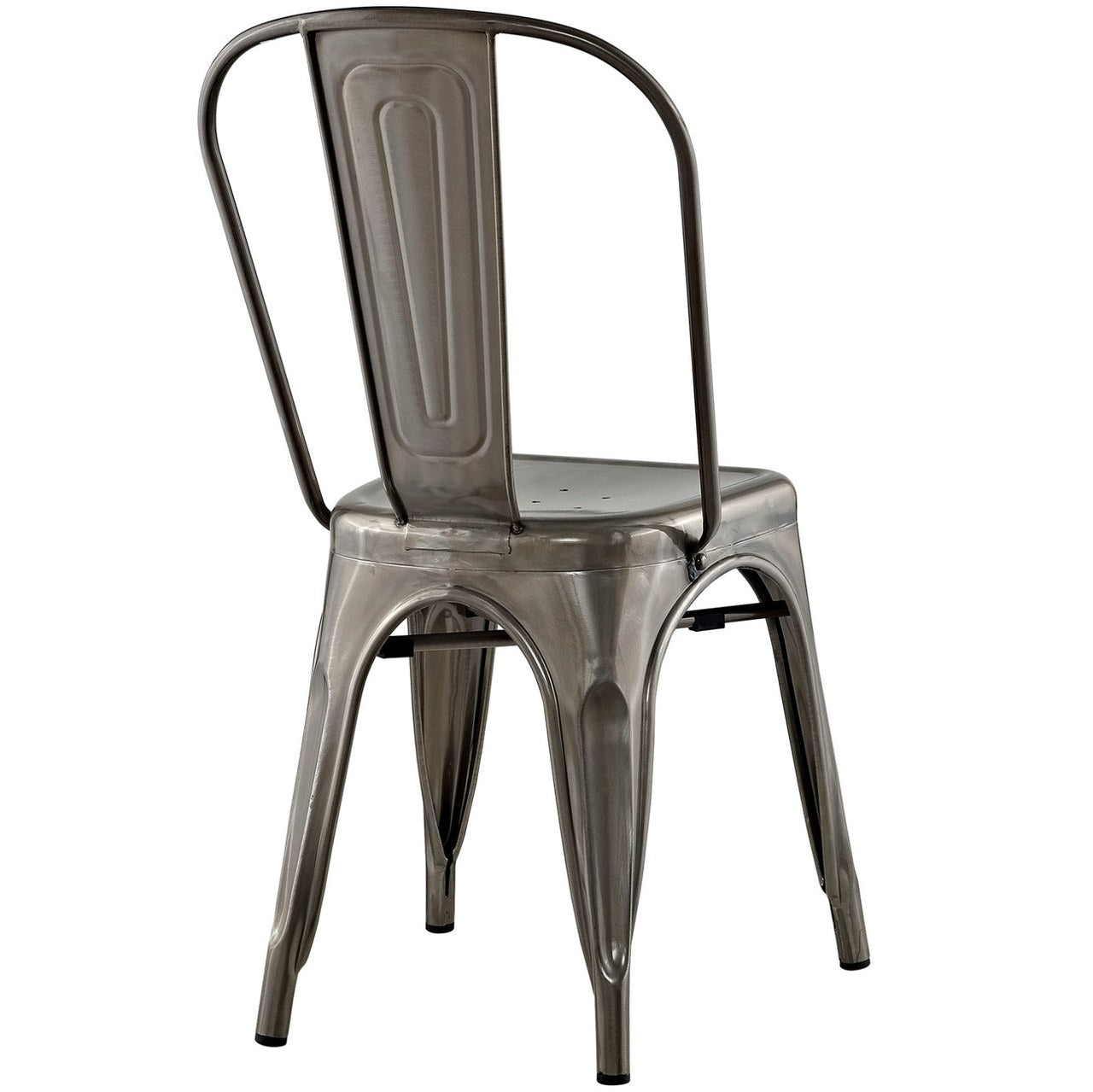 Promenade Side Chair, Silver, Metal 10056