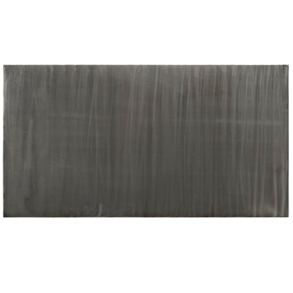 Alacrity Rectangle Metal Dining Table, Silver, Metal 10087