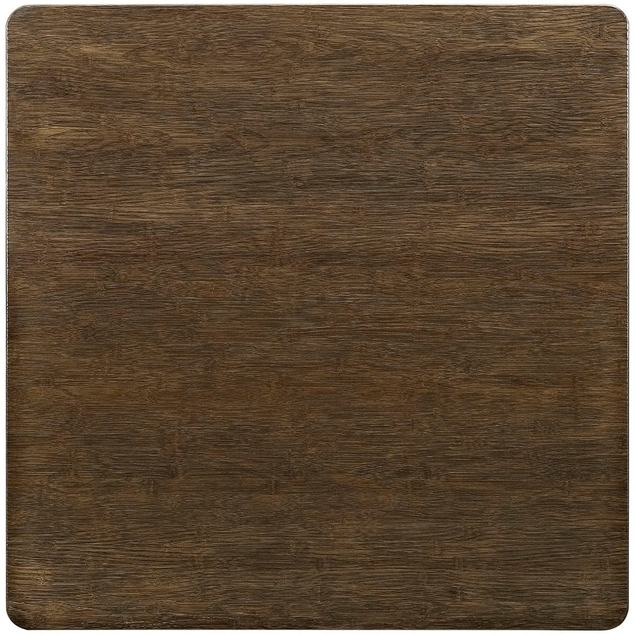 Alacrity 36" Square Wood Dining Table, Brown, Metal 10090