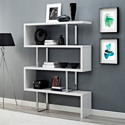Meander Stand, White, Wood 10100