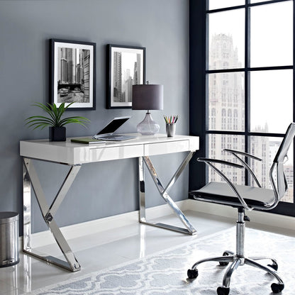 Adjacent Desk, White, Wood 10102