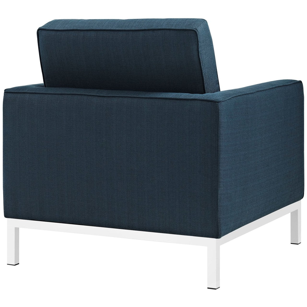 Loft Upholstered Fabric Armchair, Navy, Fabric 10107