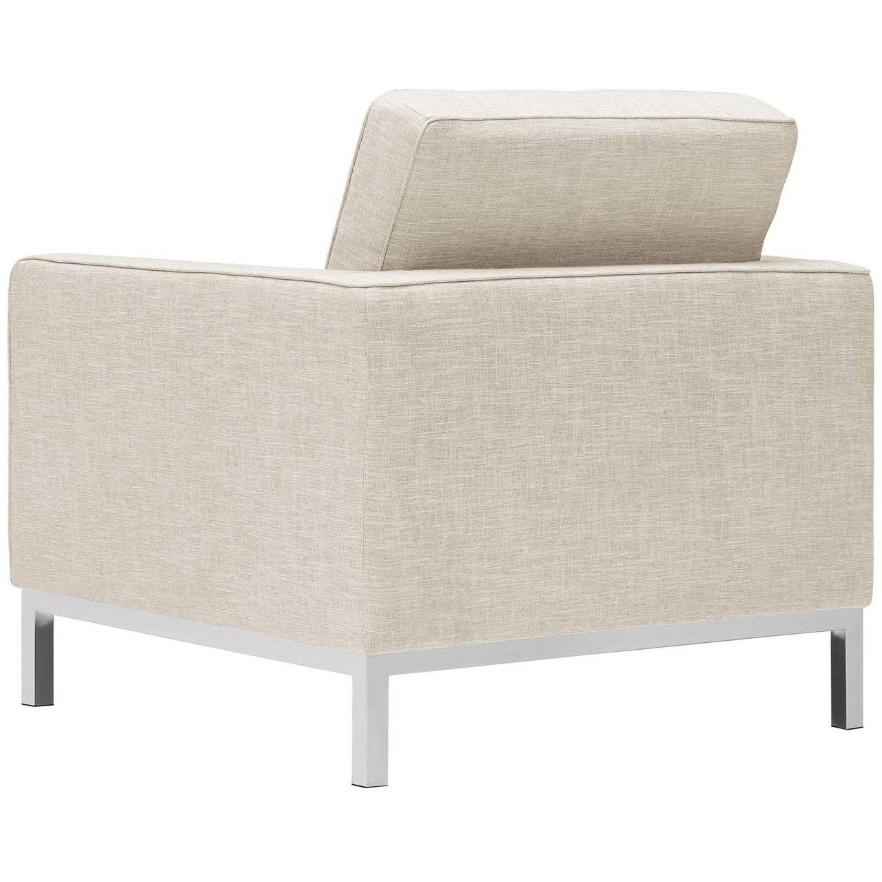 Loft Upholstered Fabric Armchair, Fabric, Beige 13468